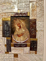 Mozaika ,,Aušros Vartų Gailestingumo Motina" 20x26 cm