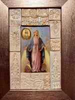 Mozaika ,, Šv. Mergelė Marija"  14x19 cm.