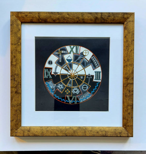 Paveikslas ,, A world of symbols" 31x31,5 cm.
