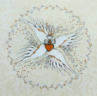 Paveikslas-,,The guardian angels prayer"-,,Angelo sargo malda" 30x31 cm